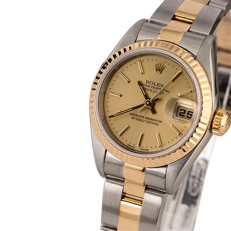 rolex women's two tone